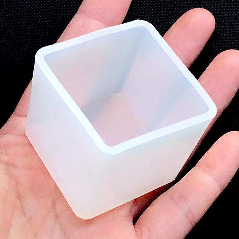 Square Clear Cube Mold Silicon Mold for Jewelry Making Epoxy Resin Craft 