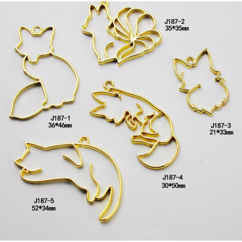 Kawaii Cat Fox Metal Frame for UV Resin Filling