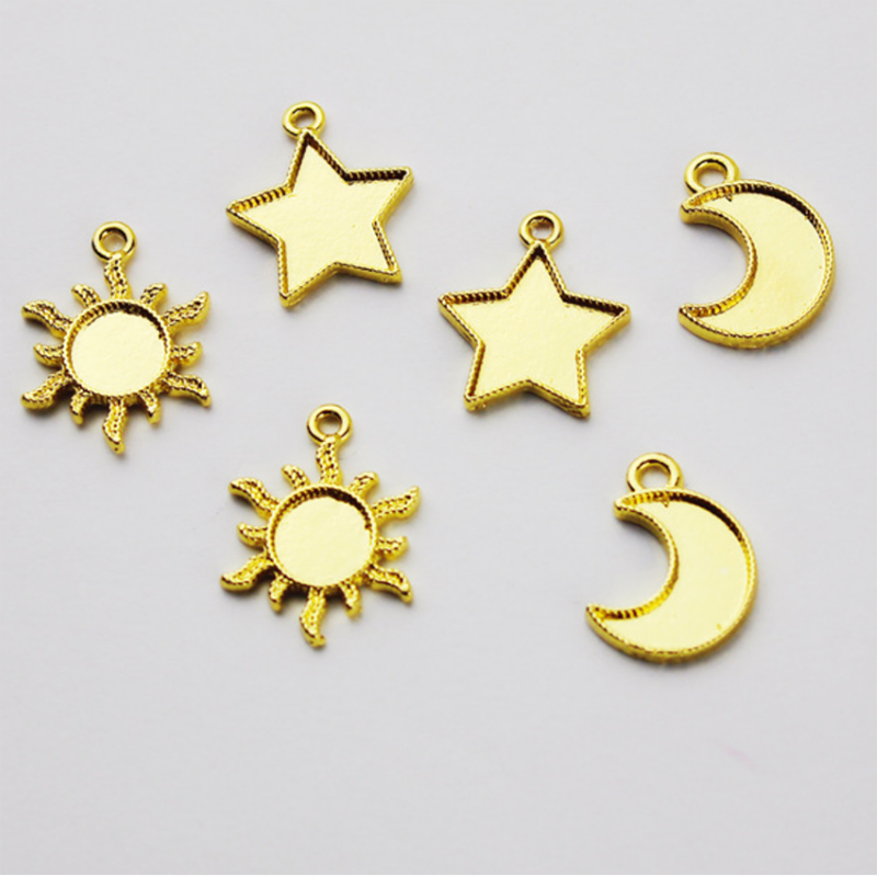 High Quality Moon Star Sun Shape Metal Frame For UV Resin Filling