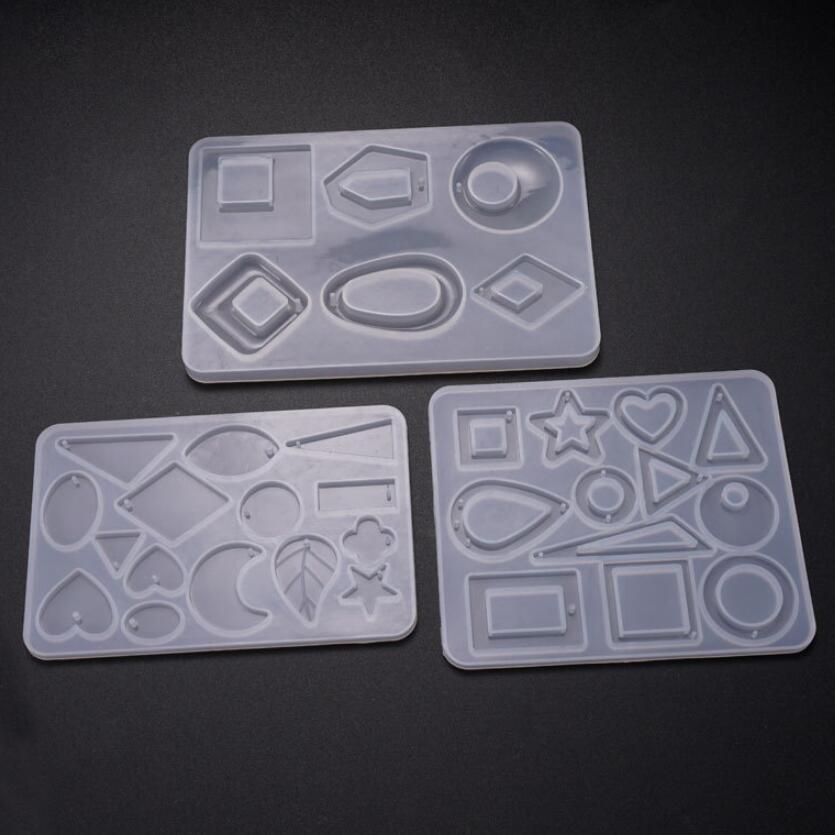 Pendant Molds Silicone Epoxy Jewelry Molds Pendant Molds for Resin Casting DIY Craft Making Necklace Resin Earring Molds for Women Girls