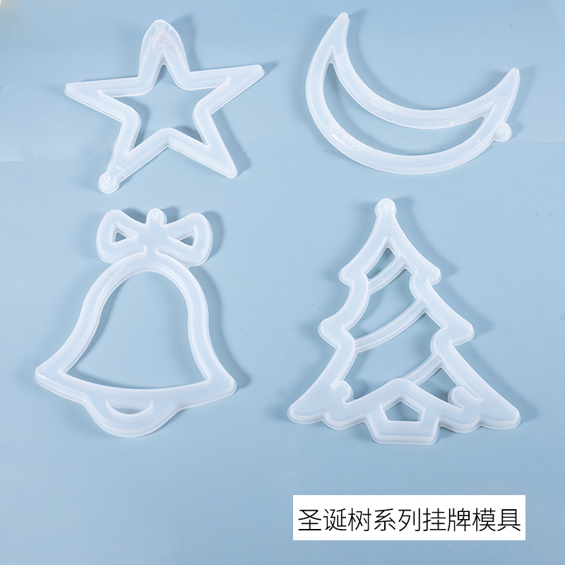 Christmas series bells moon Christmas theme silicone mold,DIY Gifts for Friends at Christmas