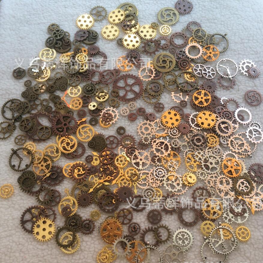 Alloy punk mechanical gear mixed gear DIY accessories 100g/ pack