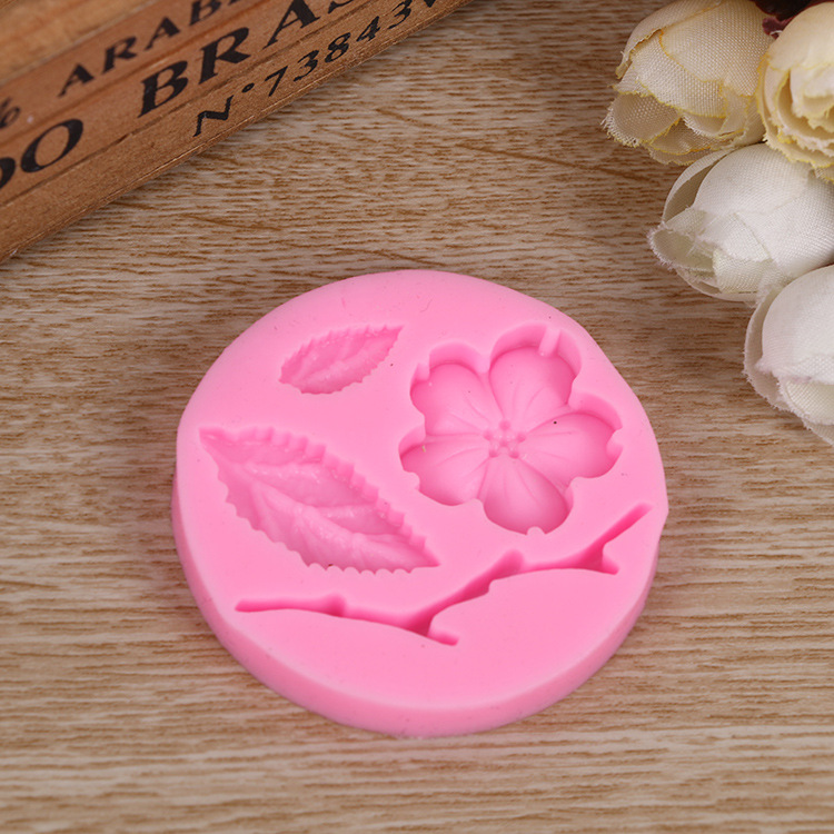 Soap mold peach blossom cake mold silicone cake mold manufacturers direct sales