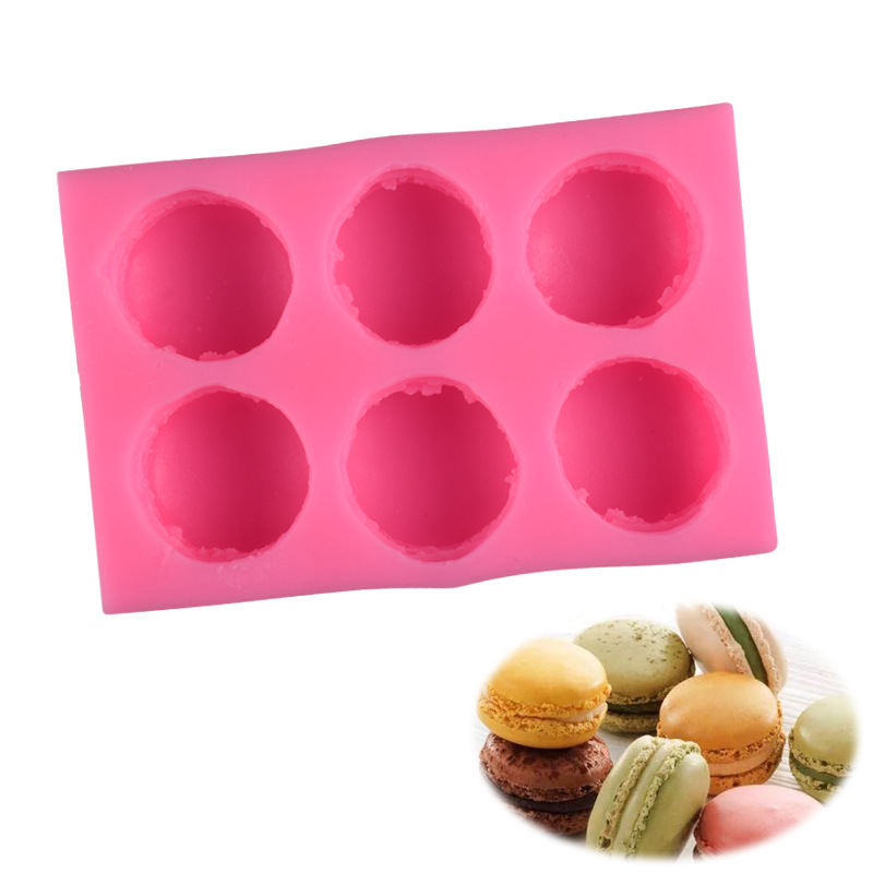 Hot selling macaron mold fondant silicone mold dessert mold cake decoration plaster mold clay mold