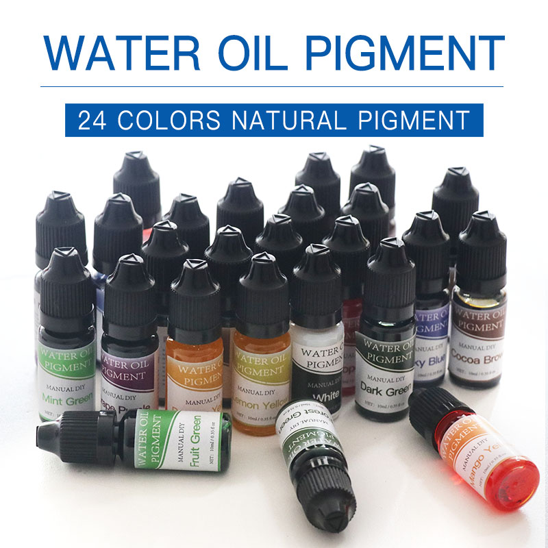 Manufacture Special for Hand made Soap and DIY Bath Ball High Quality 24 Colors water oil color liquid Pigment 