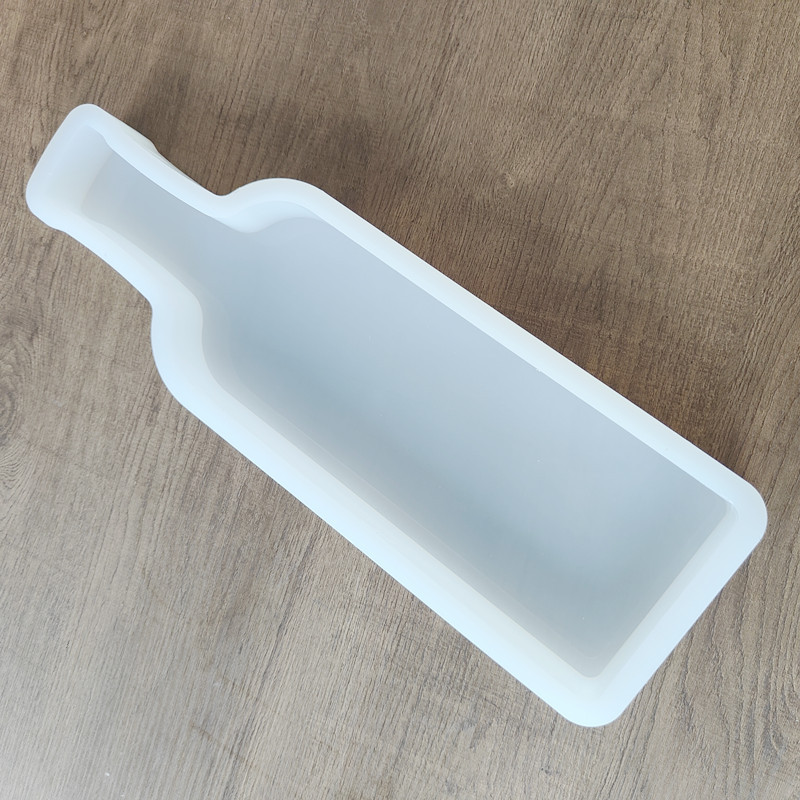 Wine Bottle Shape Big Tray Resin Mold 18×5×1.5