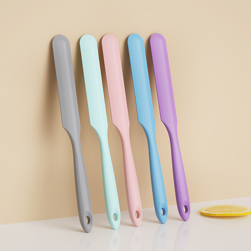 Silicone Spatula Set Heat Resistant Cake Cream Butter Spatulas Mixing Batter Scraper Non-Stick Flexible Baking Cooking Tool 5 Colors (multicolor)