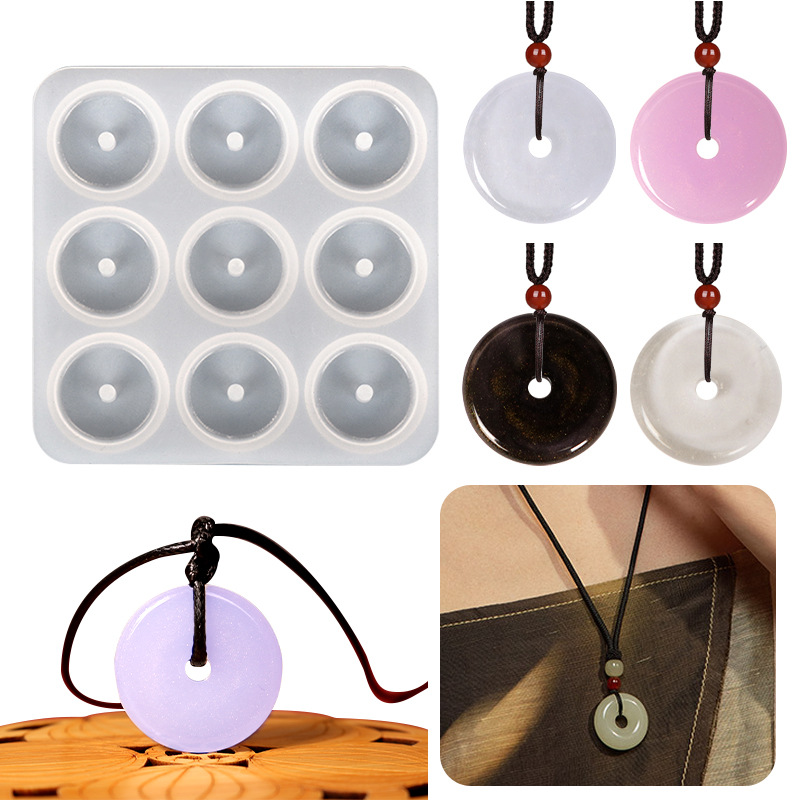Pendant Mold Dangle Charms for Bracelets DIY Crafts Flexible Trim Necklace Pendant Casting Mold Silicone Crafts Mold Silicone Mold for DIY Supplies 