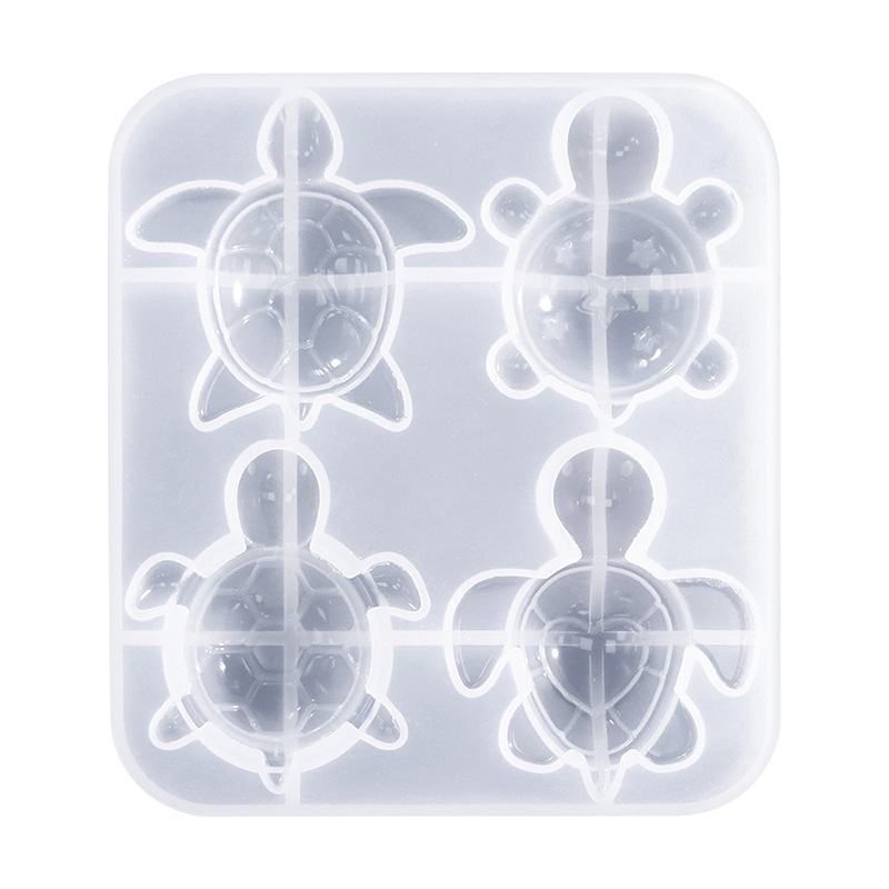 Mini Turtle Resin Molds, Cute Sea Animals Keychain Pendant Silicone Mold, Unique Turtle Epoxy Resin Casting Molds for DIY Jewelry Pendant Earrings Necklace