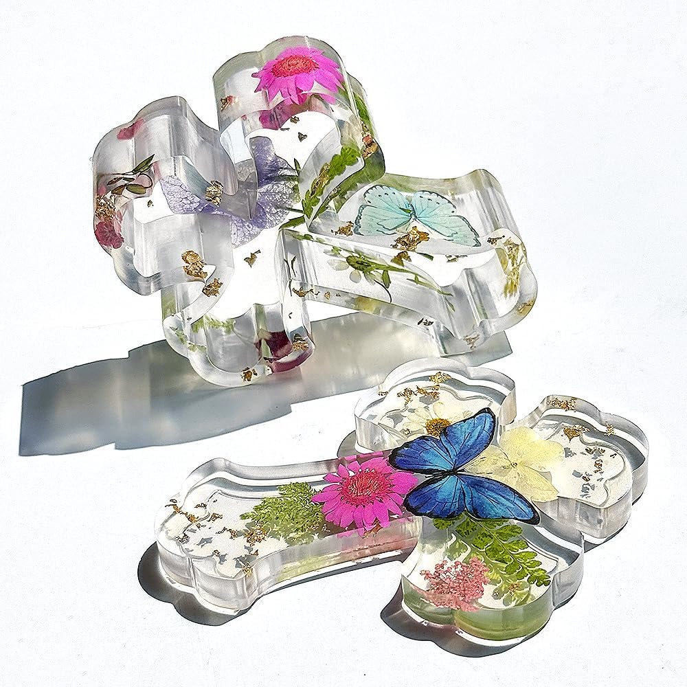 Fancy Cross Box Silicone Mold, Small Jar Storage Mold with Lid