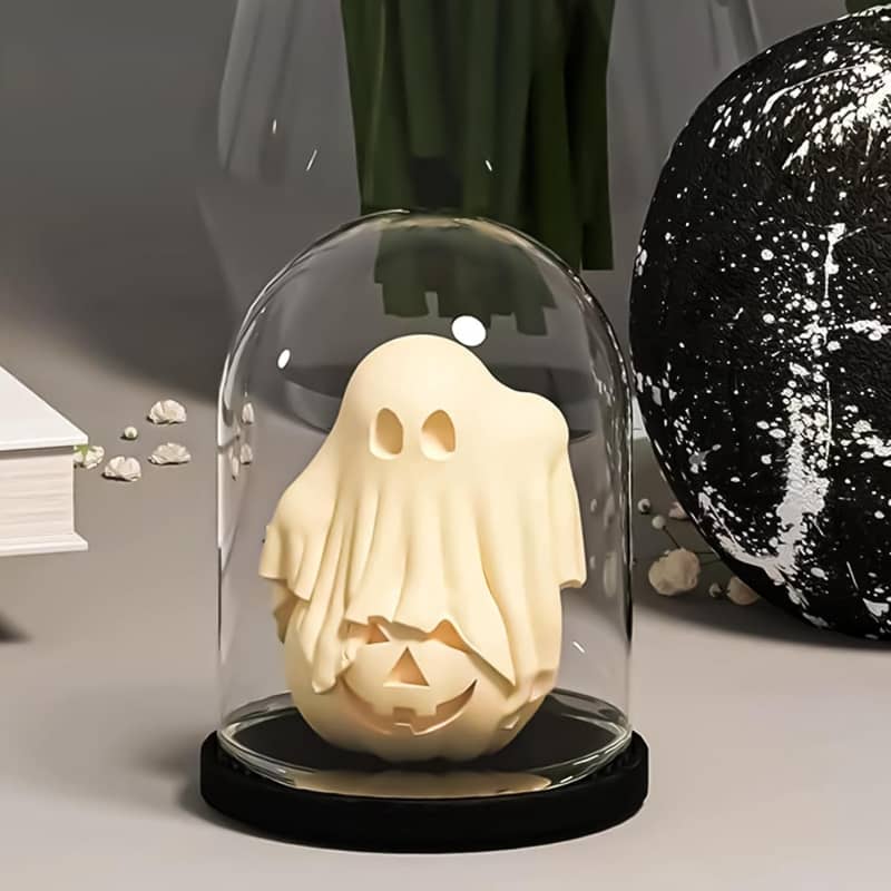 New Cute Ghost Pumpkin Silicone Molds for Halloween Epoxy Resin Casting Aromatherapy Candle Soap Making Home Art Crafts Decor