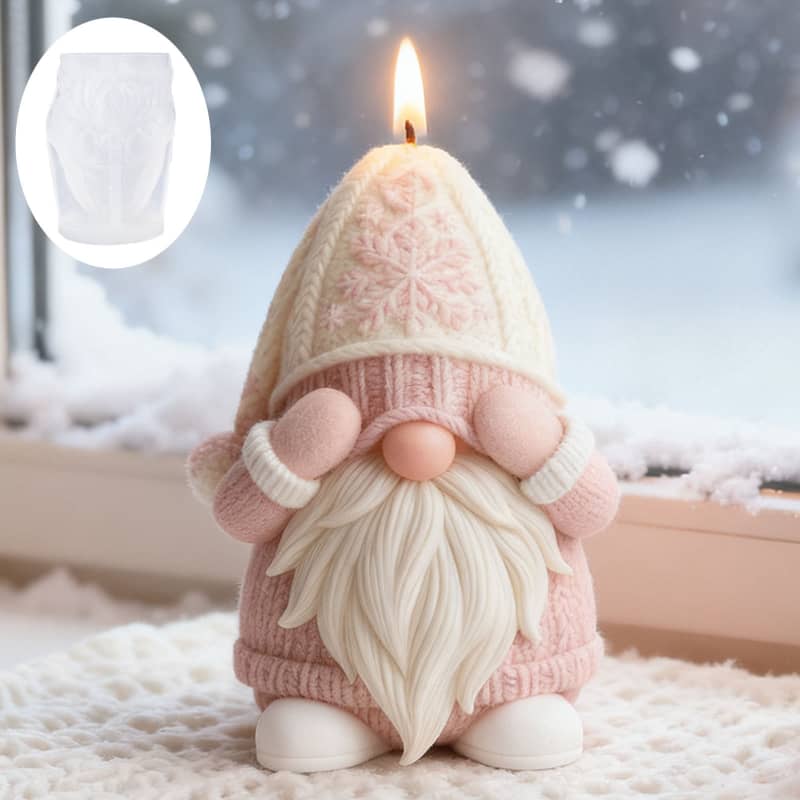New style Santa Claus scented candle silicone mold DIY handmade gypsum diffuser stone silicone mold 