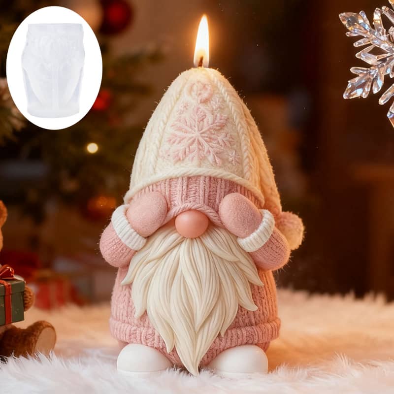 New style Santa Claus scented candle silicone mold DIY handmade gypsum diffuser stone silicone mold