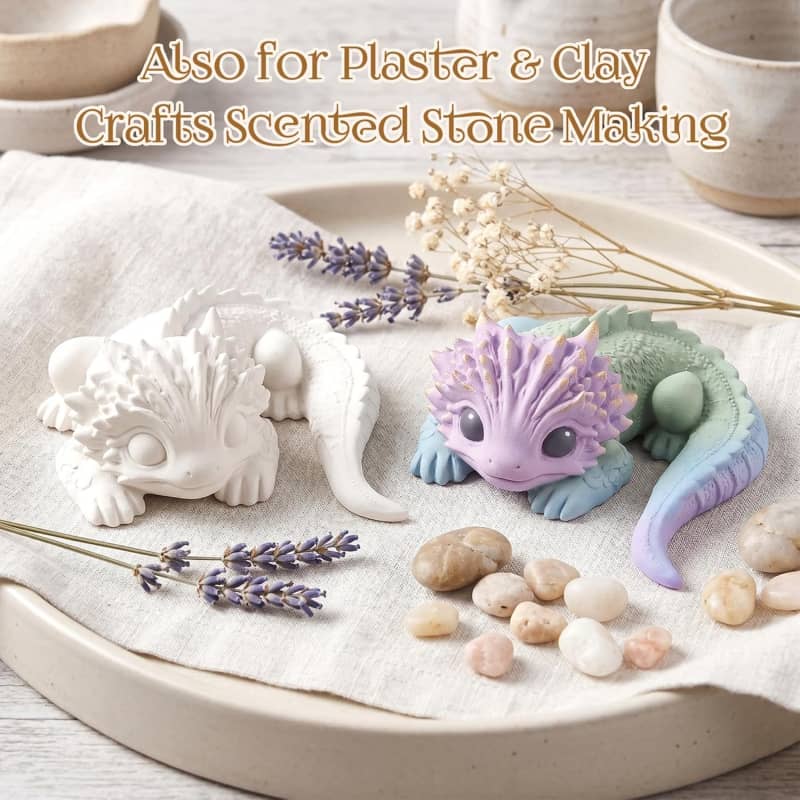 Axolotl Resin Molds Silicone, 3D Chameleon Silicone Molds | Long Tail Epoxy Resin Mold Thickened Deep Animal Epoxy Mold for Art Crafts,