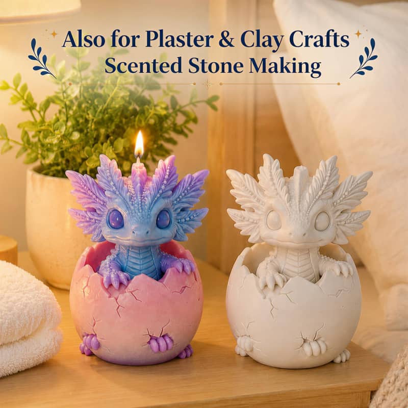 3D Axolotl Silicone Resin Mold, Axolotl Egg Hatchling Silicone Mold | 3.6 x 2.5inch Epoxy Resin Axolotl Mold for Craft